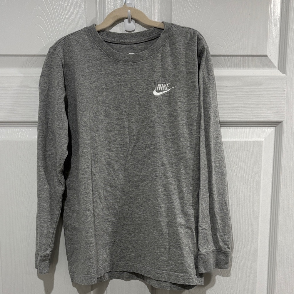 Nike Kids Gray Long Sleeve Shirt